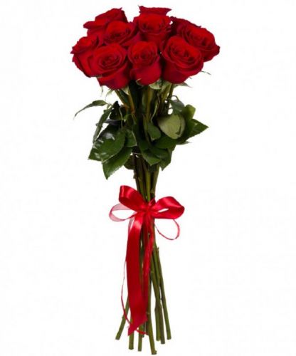 Букет из 9 красных розы купить с доставкой по Алексину