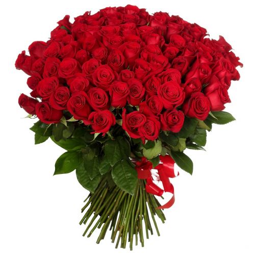 "Розали" - букет из красных роз с доставкой по городу по Алексину