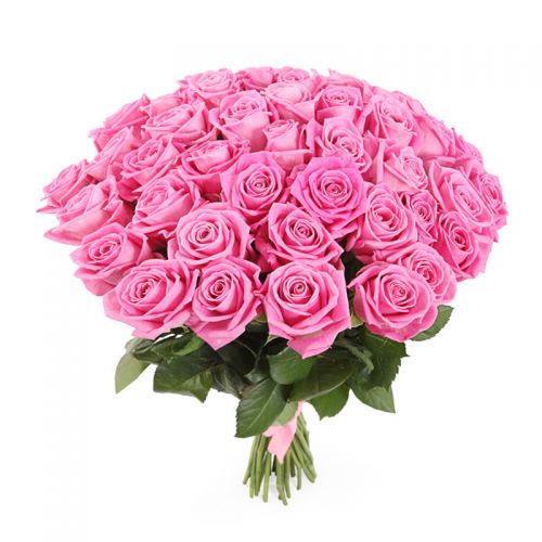 Заказать букет из 41-ой розовой розы с доставкой по Алексину