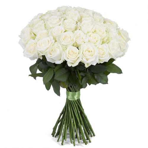 Букет из 51 белой розы - купить с доставкой по Алексину