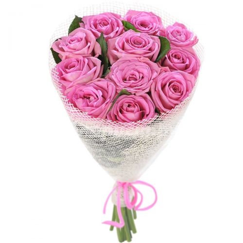 Заказать букет из 11-и розовых роз с доставкой по Алексину